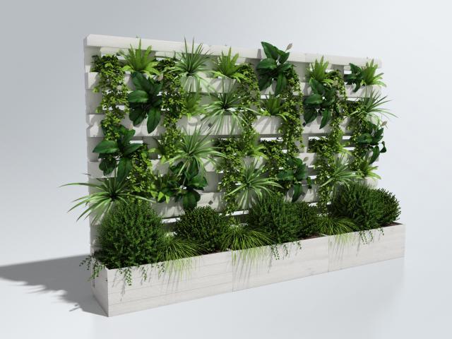 Pallet plant wall